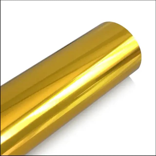 Chrome golden vinyl 1 feet by 9 feet