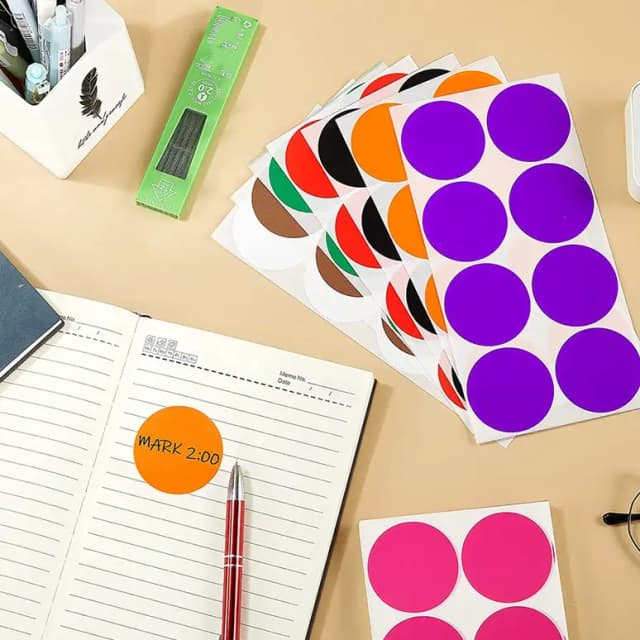 colors tag 3cm by 1.35cm 112 pcs sheet