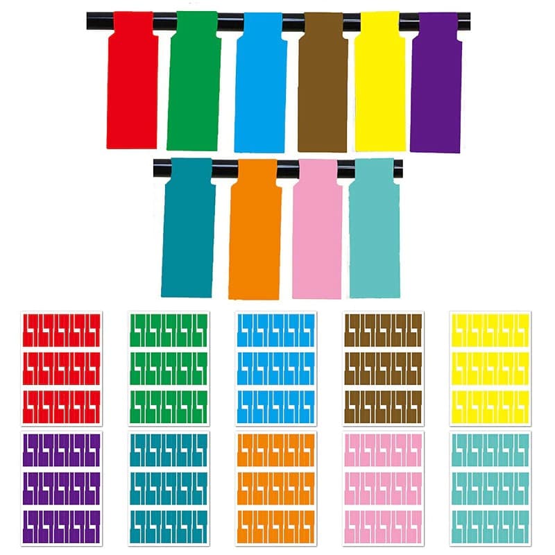 150Pcs/5 Sheets Cable Labels Wire Marking Network Waterproof Laser Printer