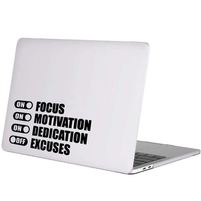 Motivation Quote Switch Vinyl Decal Laptop Sticker, Laptop Stickers by Zain