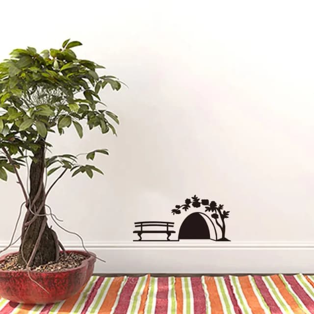 Small Mouse Hole Wall Sticker Door Cupboard Home Decor Art Kids Room Decoration Creative Decals PVC Carved Stickers On The Wall